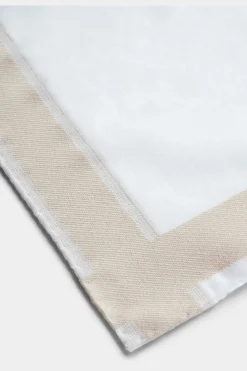 SUITSUPPLY Einstecktuch Gerahmt Weiß-Männlich Einstecktücher