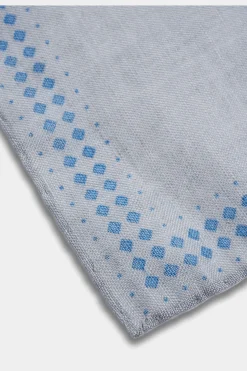 SUITSUPPLY Einstecktuch Grau-Männlich Einstecktücher