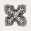 SUITSUPPLY Einstecktuch Hellbraun Paisley-Muster-Männlich Einstecktücher