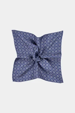 SUITSUPPLY Einstecktuch Navy Doppelseitig-Männlich Einstecktücher