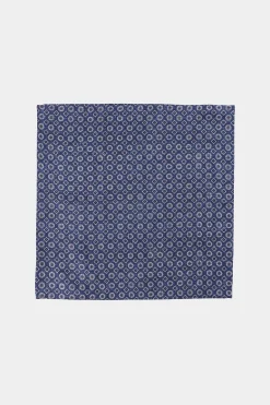 SUITSUPPLY Einstecktuch Navy Doppelseitig-Männlich Einstecktücher