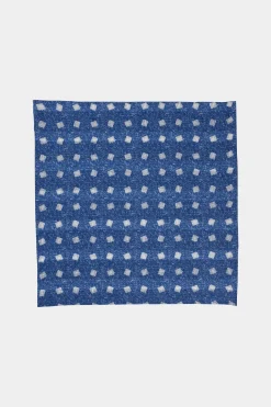 SUITSUPPLY Einstecktuch Navy Doppelseitig-Männlich Einstecktücher