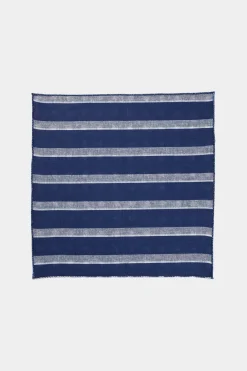SUITSUPPLY Einstecktuch Navy Doppelseitig-Männlich Einstecktücher