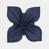 SUITSUPPLY Einstecktuch Navy Gepunktet-Männlich Einstecktücher