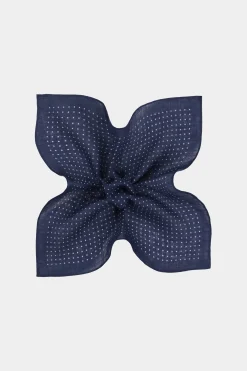 SUITSUPPLY Einstecktuch Navy Gepunktet-Männlich Einstecktücher