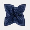 SUITSUPPLY Einstecktuch Navy Gepunktet-Männlich Einstecktücher