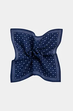 SUITSUPPLY Einstecktuch Navy Gepunktet-Männlich Einstecktücher