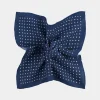 SUITSUPPLY Einstecktuch Navy Gepunktet-Männlich Einstecktücher