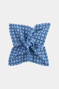 SUITSUPPLY Einstecktuch Navy Mit Grafik-Muster-Männlich Einstecktücher