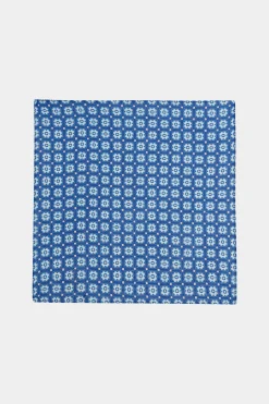 SUITSUPPLY Einstecktuch Navy Mit Grafik-Muster-Männlich Einstecktücher