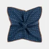 SUITSUPPLY Einstecktuch Navy Mit Grafik-Muster-Männlich Einstecktücher