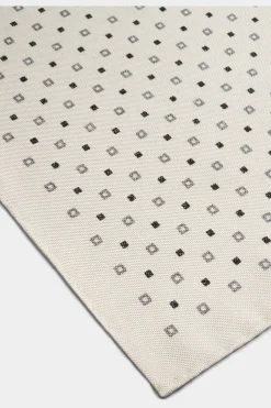 SUITSUPPLY Einstecktuch Off-White Grafikmuster-Männlich Einstecktücher