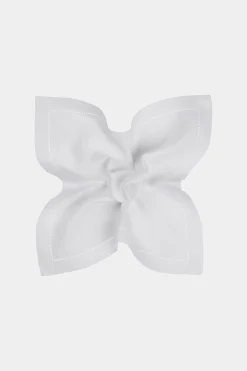 SUITSUPPLY Einstecktuch Weiß-Männlich Einstecktücher