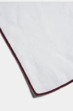 SUITSUPPLY Einstecktuch Weiß-Männlich Einstecktücher