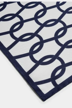 SUITSUPPLY Einstecktuch Weiß Schlingenmuster-Männlich Einstecktücher
