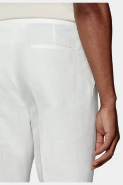 SUITSUPPLY Fellini Hose Off-White Bundfalte-Männlich Elegante Hosen
