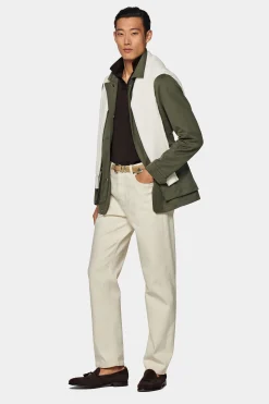 SUITSUPPLY Fieldjacket Dunkelgrün-Männlich Casual Jacken
