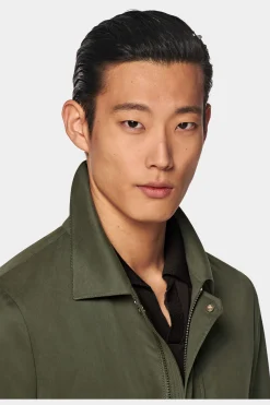 SUITSUPPLY Fieldjacket Dunkelgrün-Männlich Casual Jacken