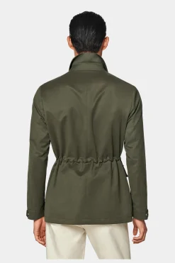 SUITSUPPLY Fieldjacket Dunkelgrün-Männlich Casual Jacken