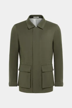 SUITSUPPLY Fieldjacket Dunkelgrün-Männlich Casual Jacken