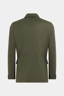 SUITSUPPLY Fieldjacket Dunkelgrün-Männlich Casual Jacken