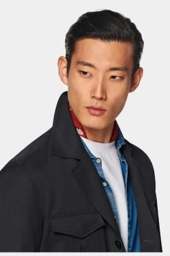 SUITSUPPLY Fieldjacket Navy-Männlich Casual Jacken