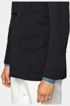 SUITSUPPLY Fieldjacket Navy-Männlich Casual Jacken