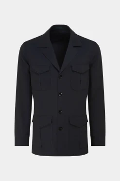 SUITSUPPLY Fieldjacket Navy-Männlich Casual Jacken