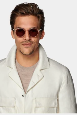 SUITSUPPLY Fieldjacket Off-White-Männlich Casual Jacken