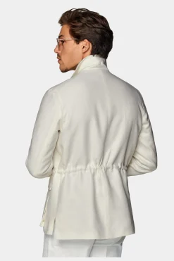 SUITSUPPLY Fieldjacket Off-White-Männlich Casual Jacken