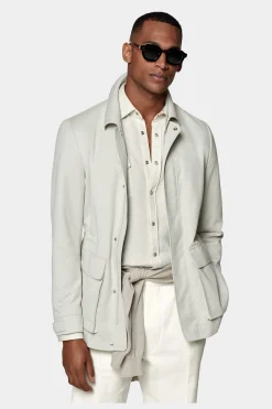 SUITSUPPLY Fieldjacket Sand-Männlich Casual Jacken