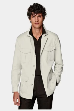 SUITSUPPLY Fieldjacket Sand-Männlich Casual Jacken