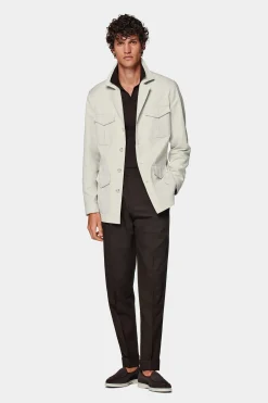 SUITSUPPLY Fieldjacket Sand-Männlich Casual Jacken