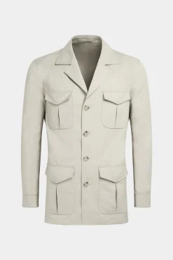 SUITSUPPLY Fieldjacket Sand-Männlich Casual Jacken