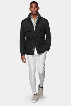SUITSUPPLY Fieldjacket Schwarz-Männlich Casual Jacken