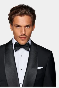 SUITSUPPLY Fliege Schwarz Vorgebunden-Männlich Smoking Accessoires
