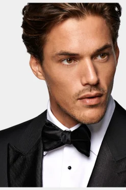 SUITSUPPLY Fliege Schwarz Zum Selbstbinden-Männlich Smoking Accessoires