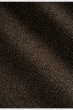 SUITSUPPLY Frottee-Poloshirt Dunkelbraun Langarm-Männlich Poloshirts