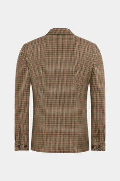 SUITSUPPLY Greenwich Hemd-Sakko Braun Kariert-Männlich Hemd-Sakkos