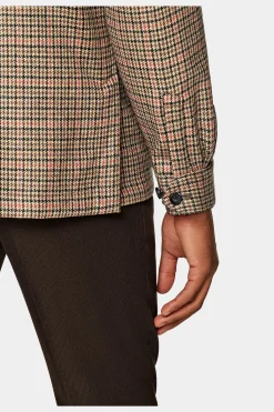 SUITSUPPLY Greenwich Hemd-Sakko Braun Kariert-Männlich Hemd-Sakkos