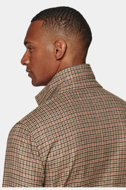 SUITSUPPLY Greenwich Hemd-Sakko Braun Kariert-Männlich Hemd-Sakkos