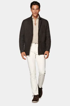 SUITSUPPLY Greenwich Hemd-Sakko Braun-Männlich Hemd-Sakkos