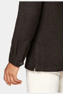 SUITSUPPLY Greenwich Hemd-Sakko Braun-Männlich Hemd-Sakkos