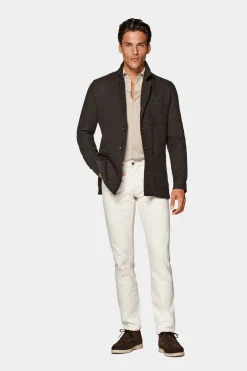 SUITSUPPLY Greenwich Hemd-Sakko Braun-Männlich Hemd-Sakkos