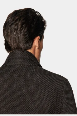 SUITSUPPLY Greenwich Hemd-Sakko Braun-Männlich Hemd-Sakkos