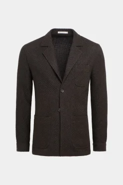 SUITSUPPLY Greenwich Hemd-Sakko Braun-Männlich Hemd-Sakkos