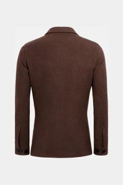SUITSUPPLY Greenwich Hemd-Sakko Dunkelorange-Männlich Hemd-Sakkos