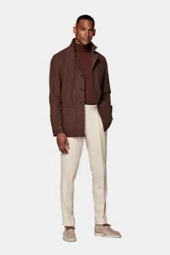 SUITSUPPLY Greenwich Hemd-Sakko Dunkelorange-Männlich Hemd-Sakkos