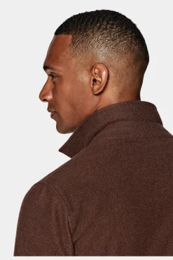 SUITSUPPLY Greenwich Hemd-Sakko Dunkelorange-Männlich Hemd-Sakkos