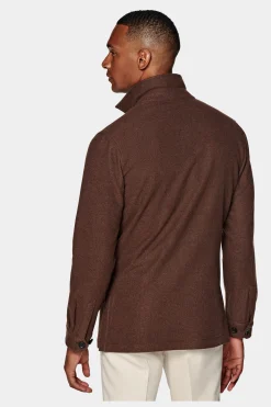 SUITSUPPLY Greenwich Hemd-Sakko Dunkelorange-Männlich Hemd-Sakkos